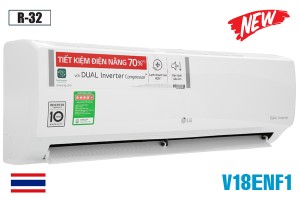 Điều hòa LG 18000BTU 1 chiều inverter V18ENF1 Dual Cool MỚI 2021