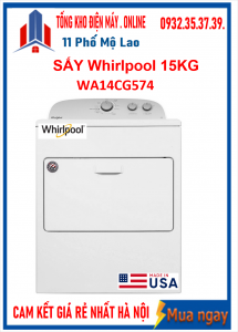 Máy sấy thông hơi Whirlpool 15 Kg 3LWED4815FW Mới 2021