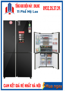 Tủ lạnh Sharp Inverter 572 Lít 4 cửa SJ-FXP640VG-BK Mới 2021