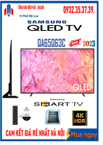 Smart Tivi Samsung QLED 4K 65 inch QA65Q63CAKXXV Mới 2023