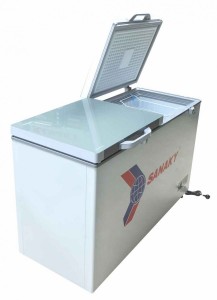 Tủ đông Sanaky VH-2599W2KD (200 lít, 1 ngăn đông, 1 ngăn mát, 2 cánh mở, dàn lạnh đồng, mặt kính cường lực )