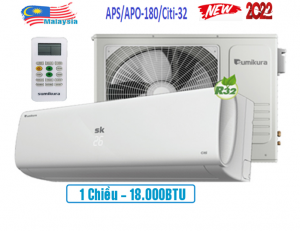 Điều hòa Sumikura 1 chiều 18000BTU APS/APO-180 Citi Gas R32 MỚI 2022