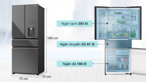 Tủ lạnh Panasonic 540 lít NR-YW590YMMV Mới 2021