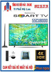 Smart Tivi Samsung 4K 55 inch UA55CU8000 [ 55CU8000 ] MỚI 2023