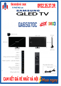 Smart Tivi QLED 4K 65 inch Samsung QA65Q70C [65Q70C ] MỚI 2023