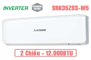 Điều hòa Mitsubishi Heavy 12000BTU 2 chiều inverter SRK35ZSS-W5 SIÊU SANG TRỌNG