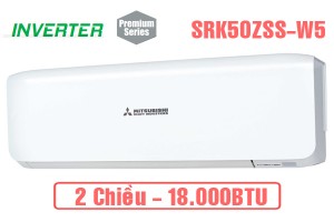 Điều hòa Mitsubishi Heavy 18000BTU 2 chiều inverter SRK50ZSS-W5 SIÊU SANG TRỌNG