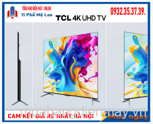 Google Tivi QLED TCL 4K 65 Inch 65C645 Mới 2023