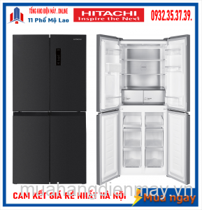 Tủ Lạnh Hitachi  4 Cánh Ngăn Đông Dưới 466L Inventer HR4N7522DSDXVN Mới 2023