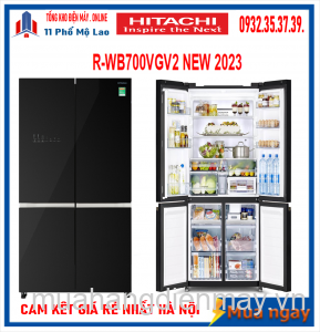 Tủ Lạnh Hitachi Inventer 4 Cánh Ngăn Đông Dưới 645L R-WB700VGV2 Mới 2023