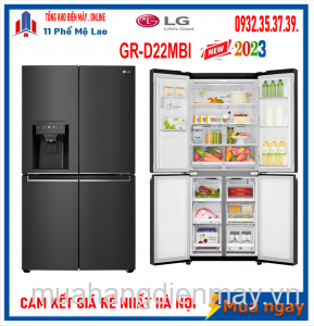 Tủ lạnh LG Inverter 494 lít Multi Door GR-D22MBI Mới 2023
