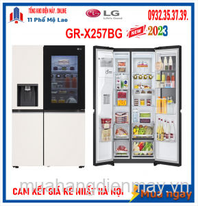 Tủ lạnh LG Inverter 635 Lít Side By Side InstaView Door-in-Door GR-X257BG Mới 2023