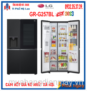 Tủ lạnh LG Inverter 635 lít Side By Side InstaView GR-G257BL Mới 2023