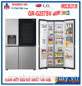 Tủ lạnh LG Inverter 635 lít Side By Side InstaView GR-G257SV Mới 2023