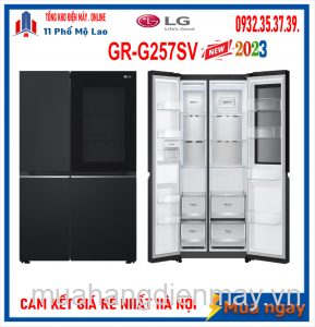 Tủ lạnh LG Inverter 655 lít Side By Side InstaView GR-V257BL Mới 2023