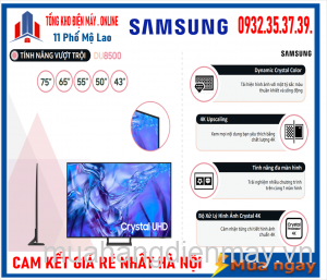 Smart Tivi Samsung 75DU8500 UHD 4K 75 inch [2024]