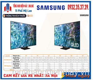 Smart Tivi Samsung QA43Q60DAKXXV QLED 4K 43 inch [2024]