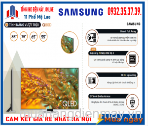 Smart Tivi Samsung 55Q80D QLED 4K 55 inch [2024]