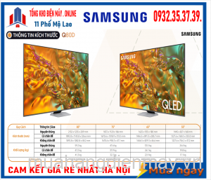 Smart Tivi Samsung 85Q80D QLED 4K 85 inch [2024]