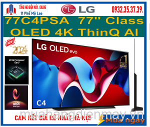 Smart Tivi LG OLED evo 77C4PSA 4K 77 inch ThinQ AI Mới 2024