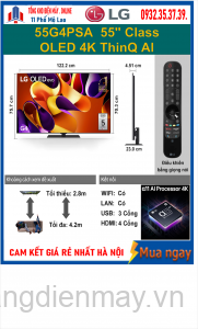 Smart Tivi LG OLED evo 55G4PSA 4K 55 inch ThinQ AI Mới 2024