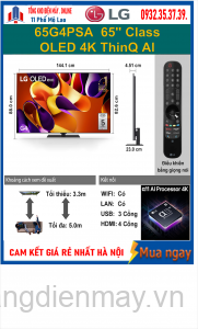 Smart Tivi LG OLED evo 65G4PSA 4K 65 inch ThinQ AI Mới 2024