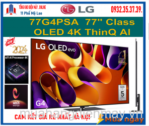 Smart Tivi LG OLED evo 77G4PSA 4K 77 inch ThinQ AI Mới 2024