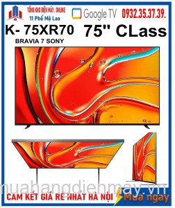 Google Tivi MiniLED Sony 4K 75 inch K-75XR70 [2024] 