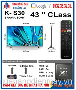 Tivi Sony 43 inch K-43S30 [2024] 