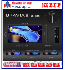OLED Tivi Sony 4K Bravia8 65 inch K-65XR80 New [2024] 