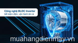 Máy giặt Sharp 10.5 kg Inverter ES-FH105BV-B Mới 2024