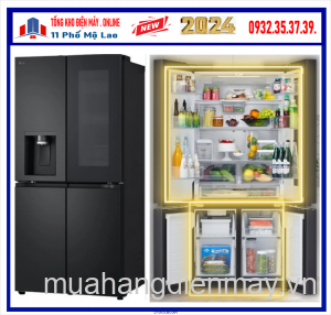 Tủ lạnh LG 635 lít Inverter Multi Door InstaView LSI63BLMA New 2024
