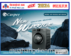 Máy giặt Casper cửa ngang EcoWash+ 9.5kg WF-95VG5