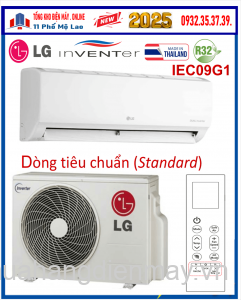 Điều hòa LG 9000 BTU 1 chiều inverter IEC09G1 Mới 2025