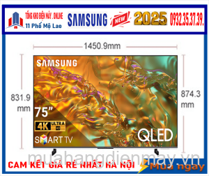 Tivi QLED Samsung Smart 4K 65 inch QA65Q8F [2025]