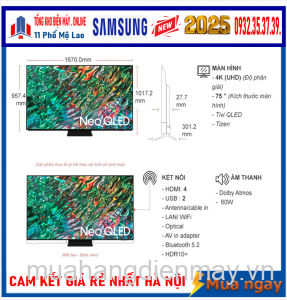 Tivi Samsung Neo QLED 4K 75 inch QA75QN85F [2025]