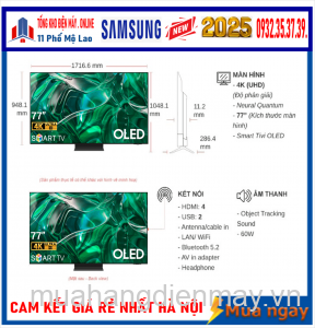 Smart Tivi OLED Samsung 4K 77 inch QA77S85F [2025]