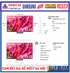 Smart Tivi OLED Samsung 4K 77 inch QA77S90F [2025]