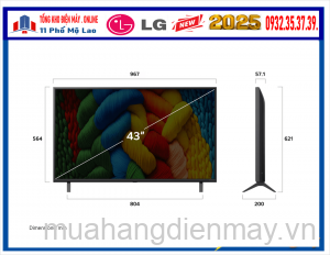 Tivi LG NanoCell 4K 43 inch ThinQ AI 43NANO80ASA New [2025]
