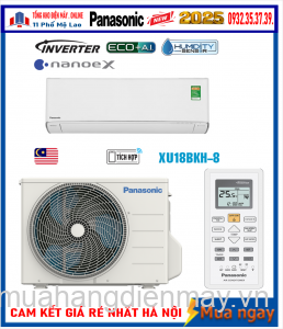 Điều hòa Panasonic 18000BTU 1 chiều inverter cao cấp XU18BKH-8 New 2025