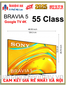 Bán Tivi Mini LED Sony 4K 55 inch Bravia 5 K-55XR50 New 2025