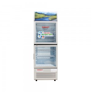 Tủ mát Sanaky Inverter VH-358W3 ( 290 lít , 2 cánh mở trên dưới, mặt kính )