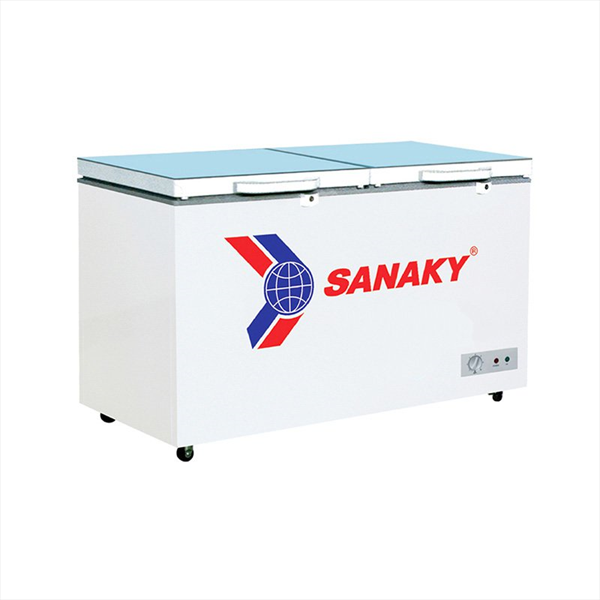 Tủ đông Sanaky Inverter VH-2899W4KD ( 230 lít, 1 ngăn đông, 1 ngăn mát, 2 cánh mở, dàn lạnh đồng, mặt kính cường lực )