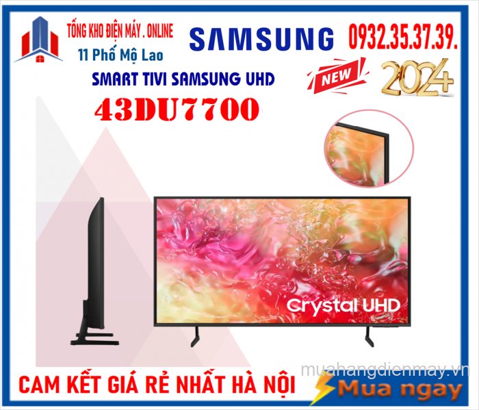 Smart Tivi Samsung 43DU7700 UHD 4K 43 inch [2024]