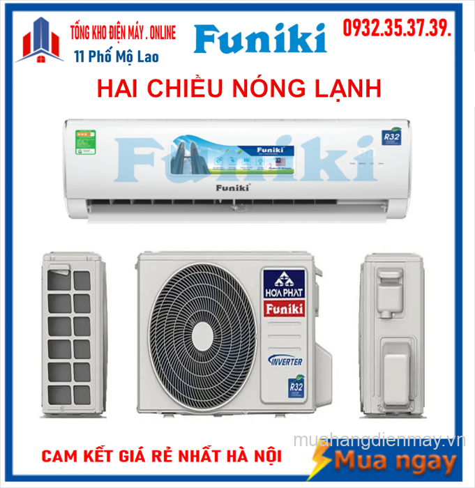 Điều hòa Funiki 2 chiều Inverter 18000 BTU HIH18TMU