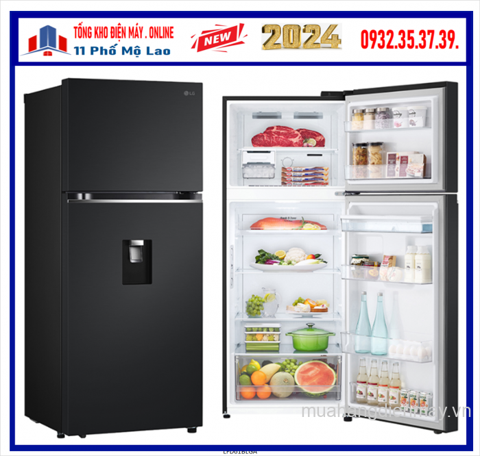 Tủ lạnh LG Inverter 374 Lít LTD37BLM Mới 2024 