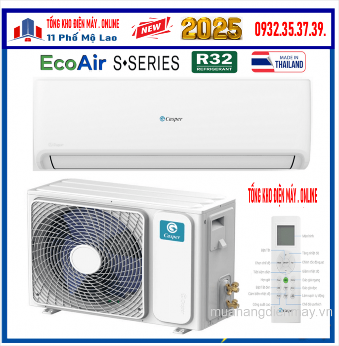 Điều hoà Casper 12000 BTU 1 chiều SC-12FB36A NEW 2025