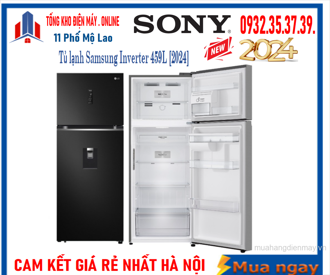 Tủ lạnh LG LTD46BLMA Inverter 459 Lít [2024]