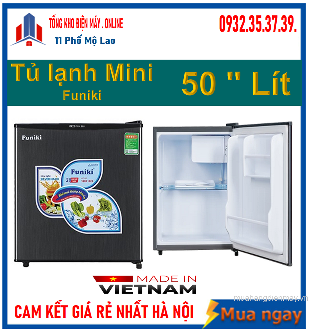 Tủ lạnh mini Funiki 50l 1 cánh FR-51DSU 