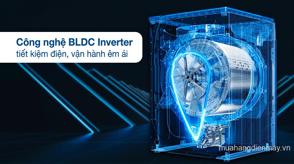 Máy giặt Sharp 10.5 kg Inverter ES-FH105BV-B Mới 2024